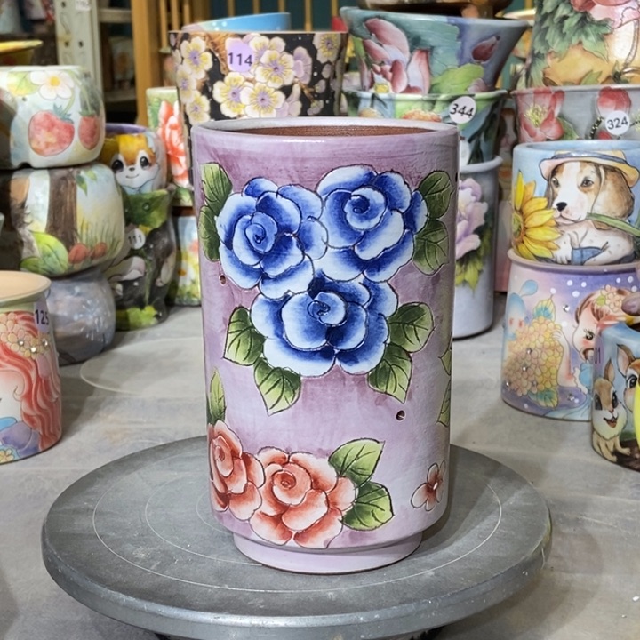 红陶景德镇艺术手绘作品