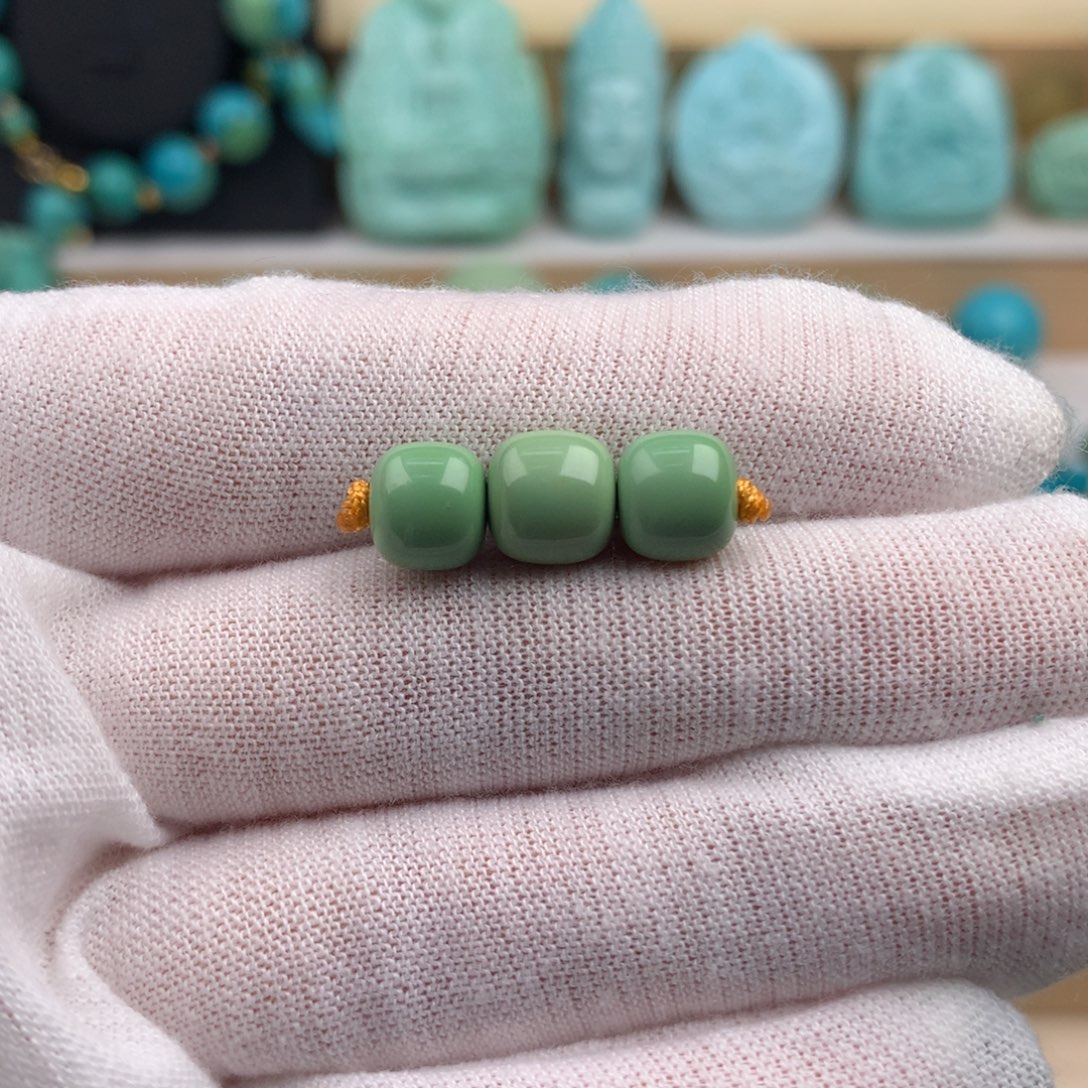 未镶嵌绿松石珠宝奇石8/8.3mm