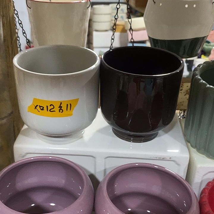摆件陶盆有孔 微瑕介意勿拍