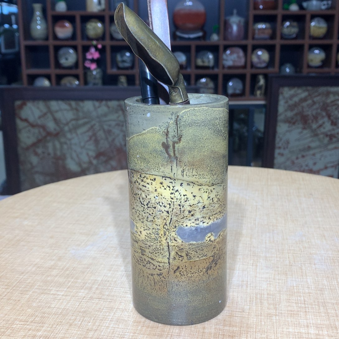 广西国画石摆件，收藏观赏