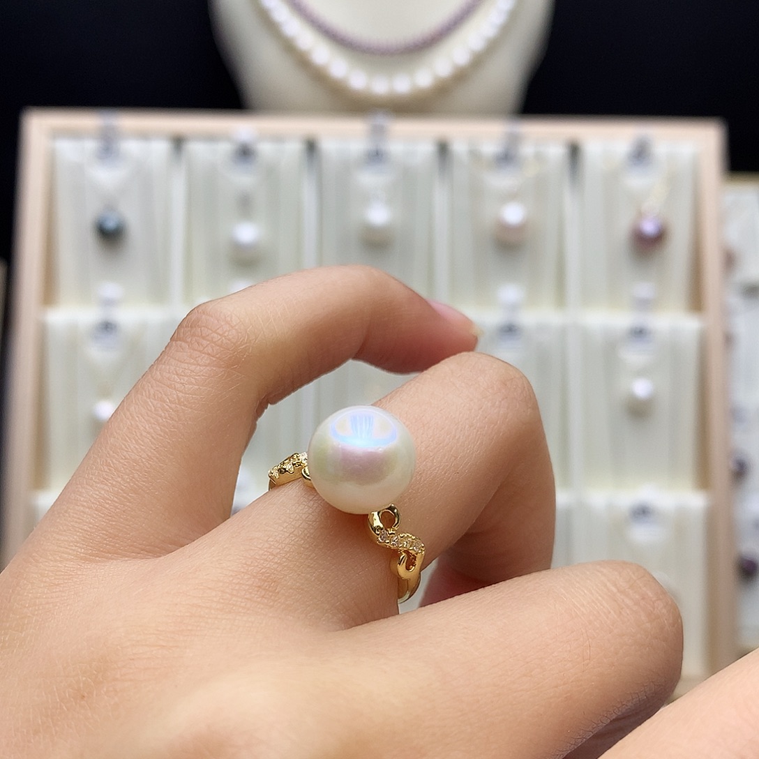 合金淡水珍珠颈饰