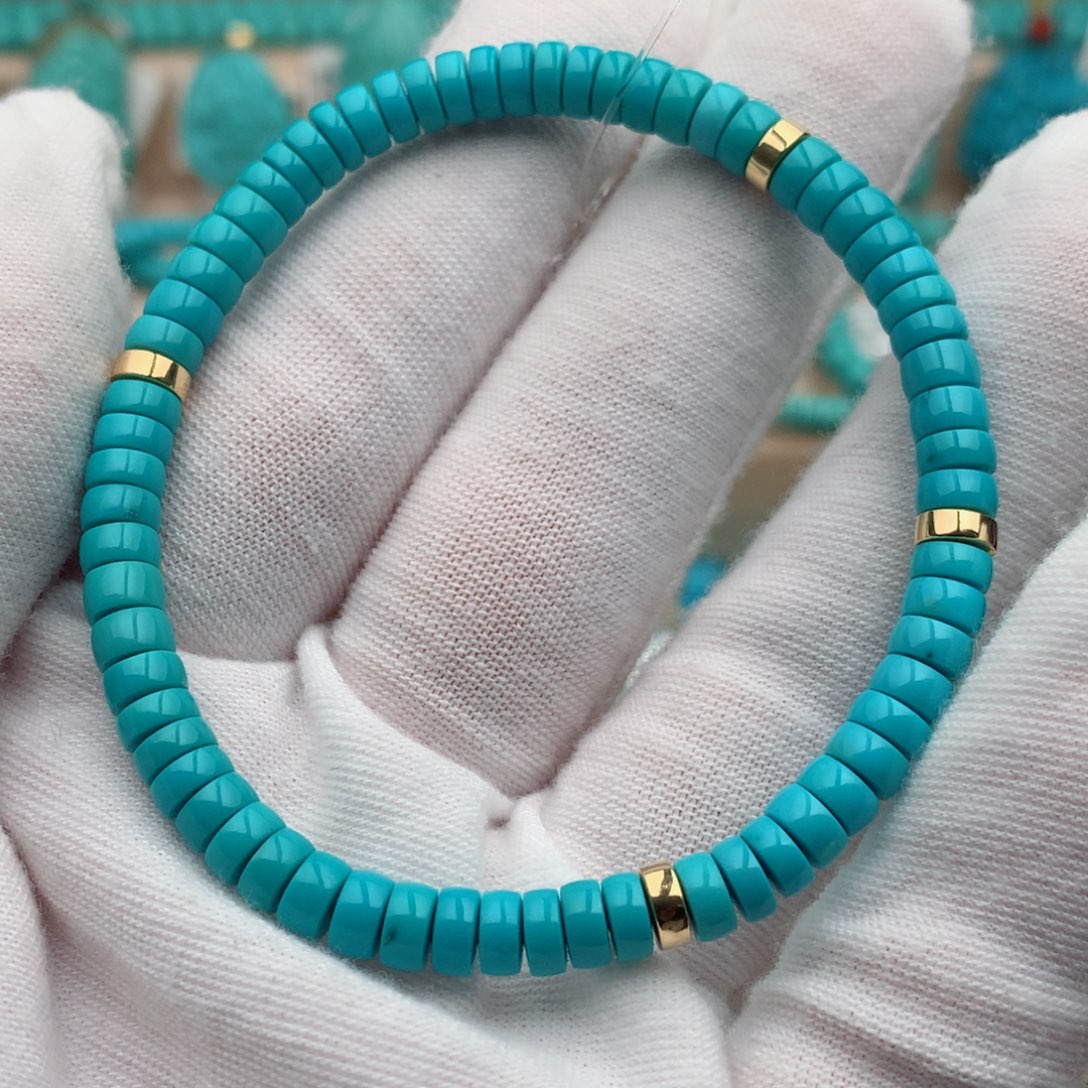 绿松石未镶嵌珠宝奇石5mm