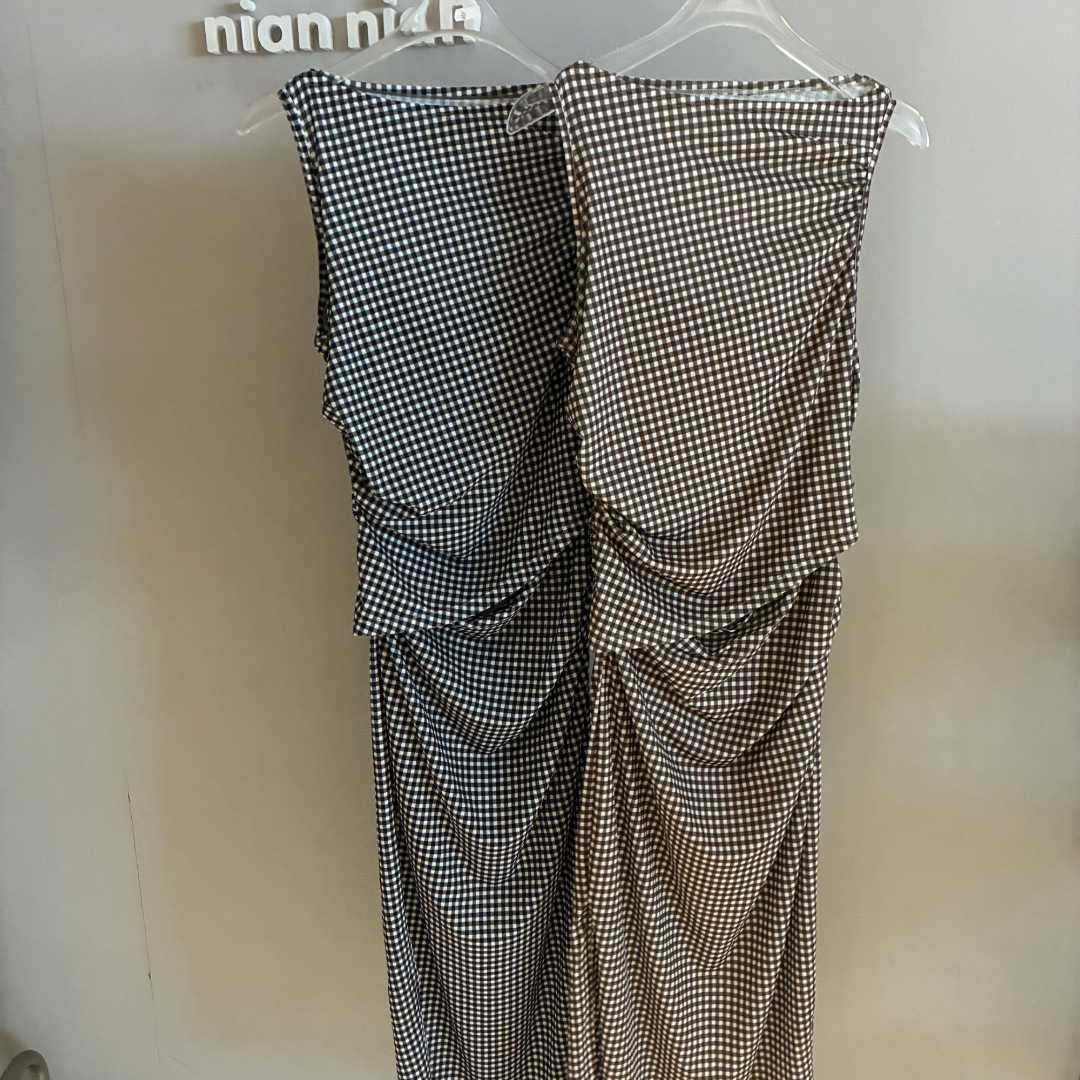 [春夏2025]棋盘格印花连衣裙mm2074