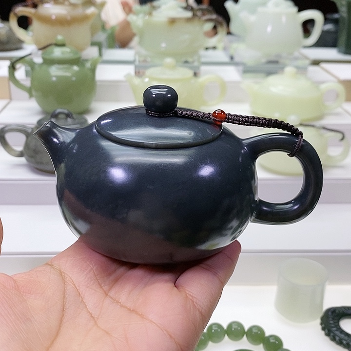 未镶嵌和田玉挂件茶壶