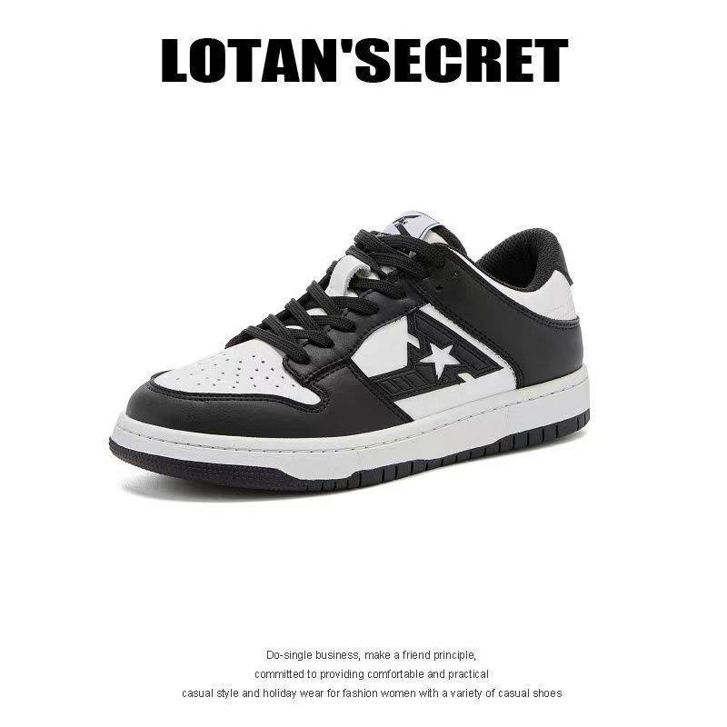 2025时尚潮流休闲透气运动百搭情侣夏季厚底经典低帮板鞋ins潮鞋