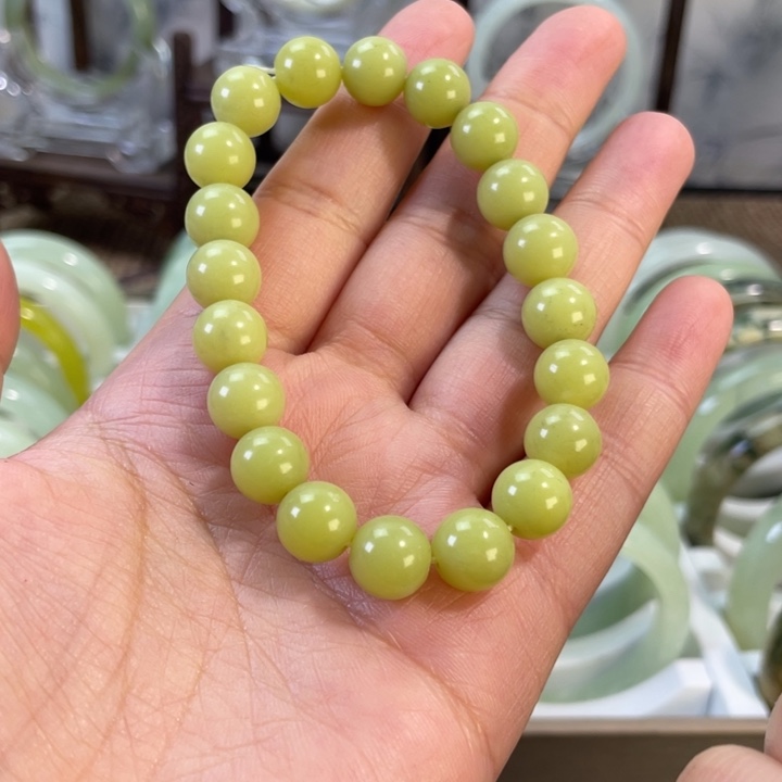 未镶嵌岫玉手镯手串
