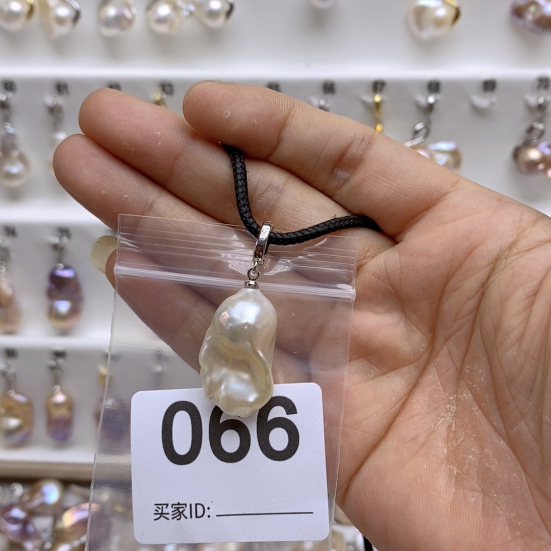 淡水珍珠颈饰银S925镶嵌66