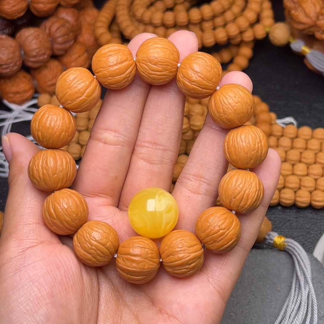 猴头核桃吊坠18聚宝盆送黄