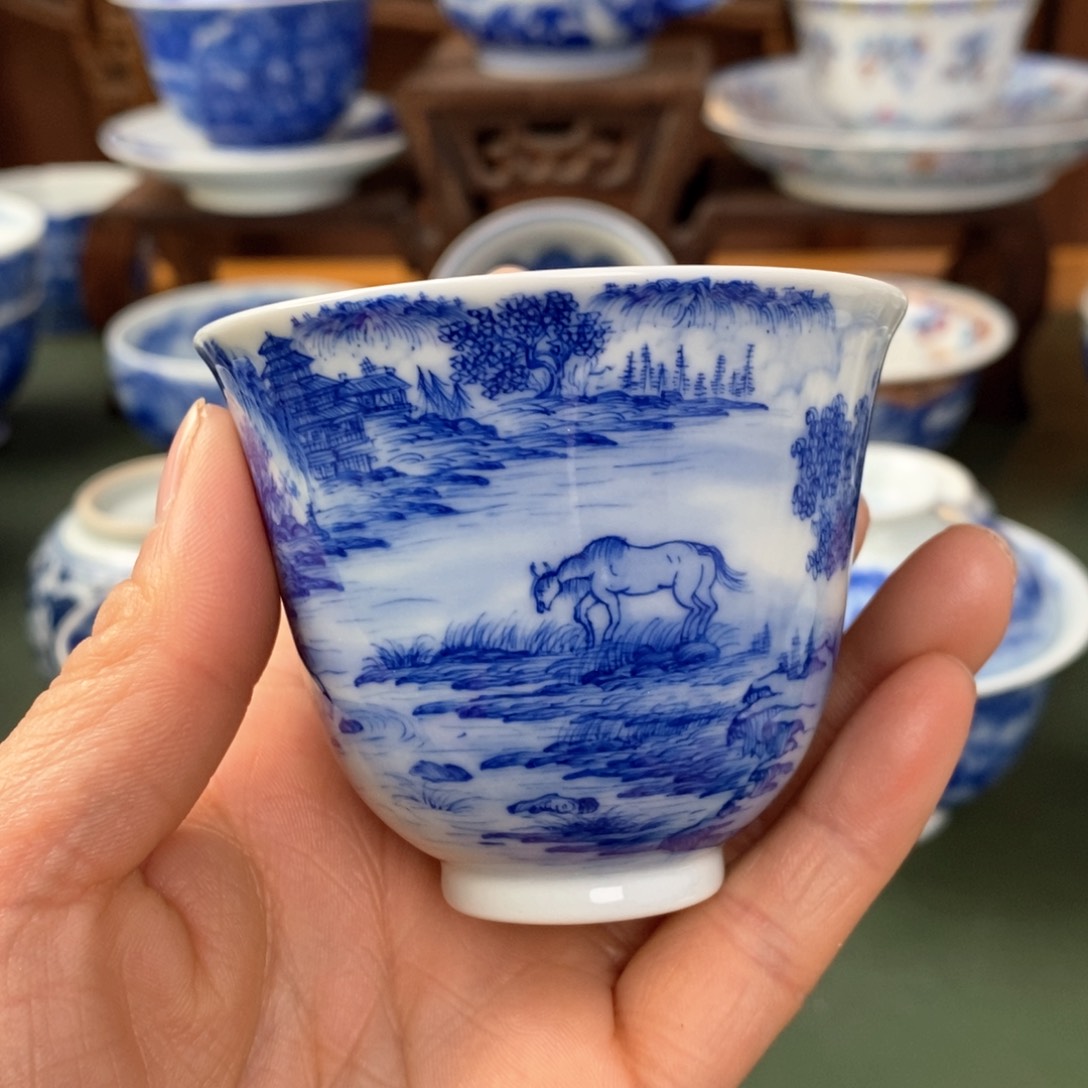 杯景德镇陶瓷手工手绘