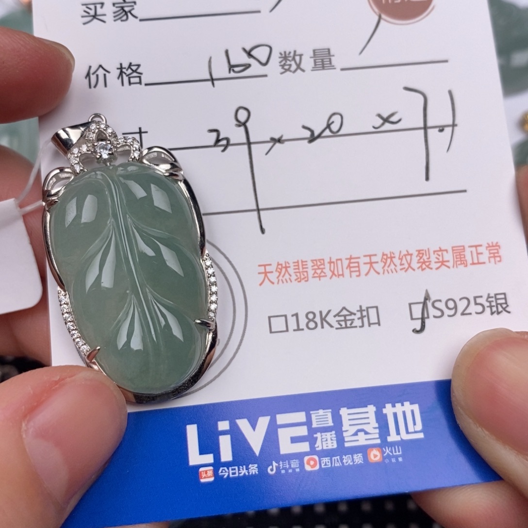 黑***的翡翠银S925镶嵌颈饰