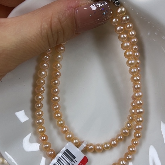 淡水珍珠颈饰银S925镶嵌