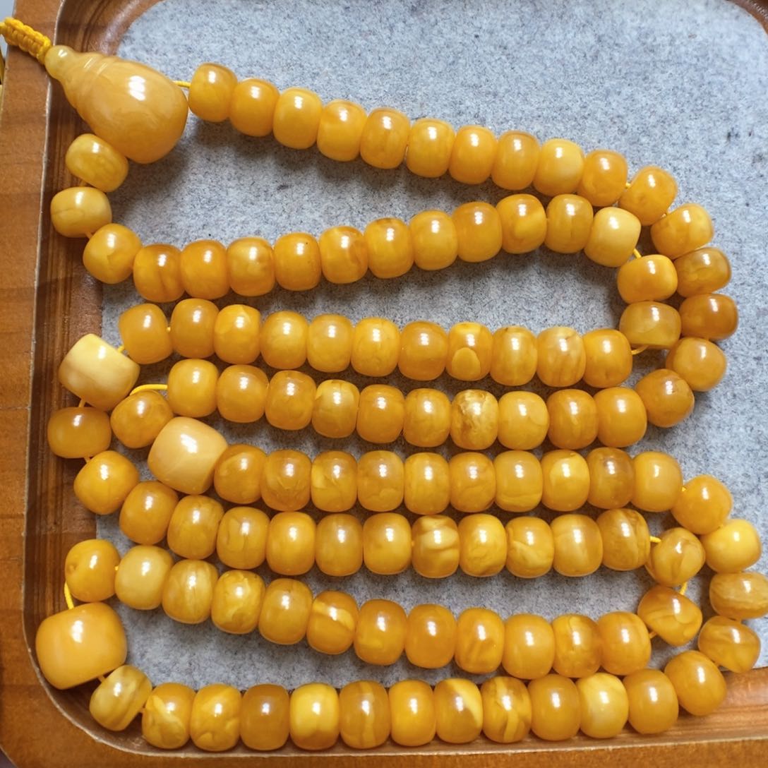 蜜蜡手串未镶嵌蜜蜡108
