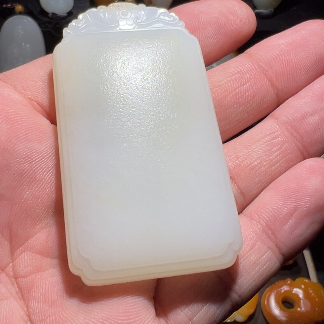 和田玉未镶嵌挂件贝*