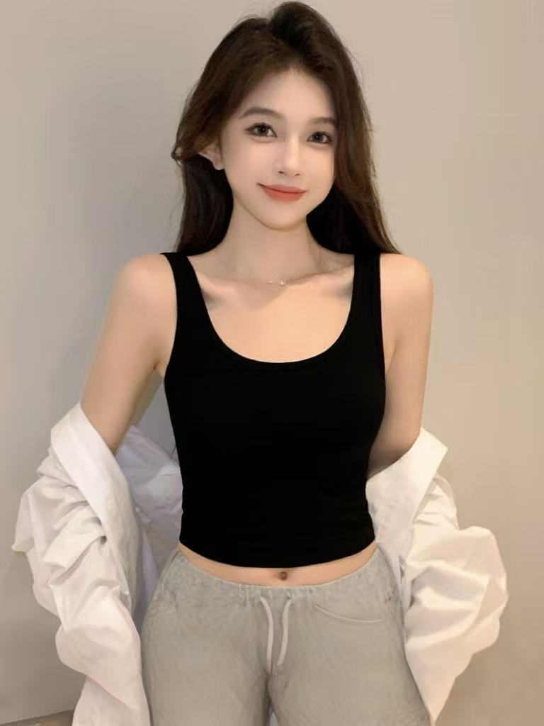  【遇见衣品】U型吊带背心女内搭2025新款美背工字打底衫短上衣
