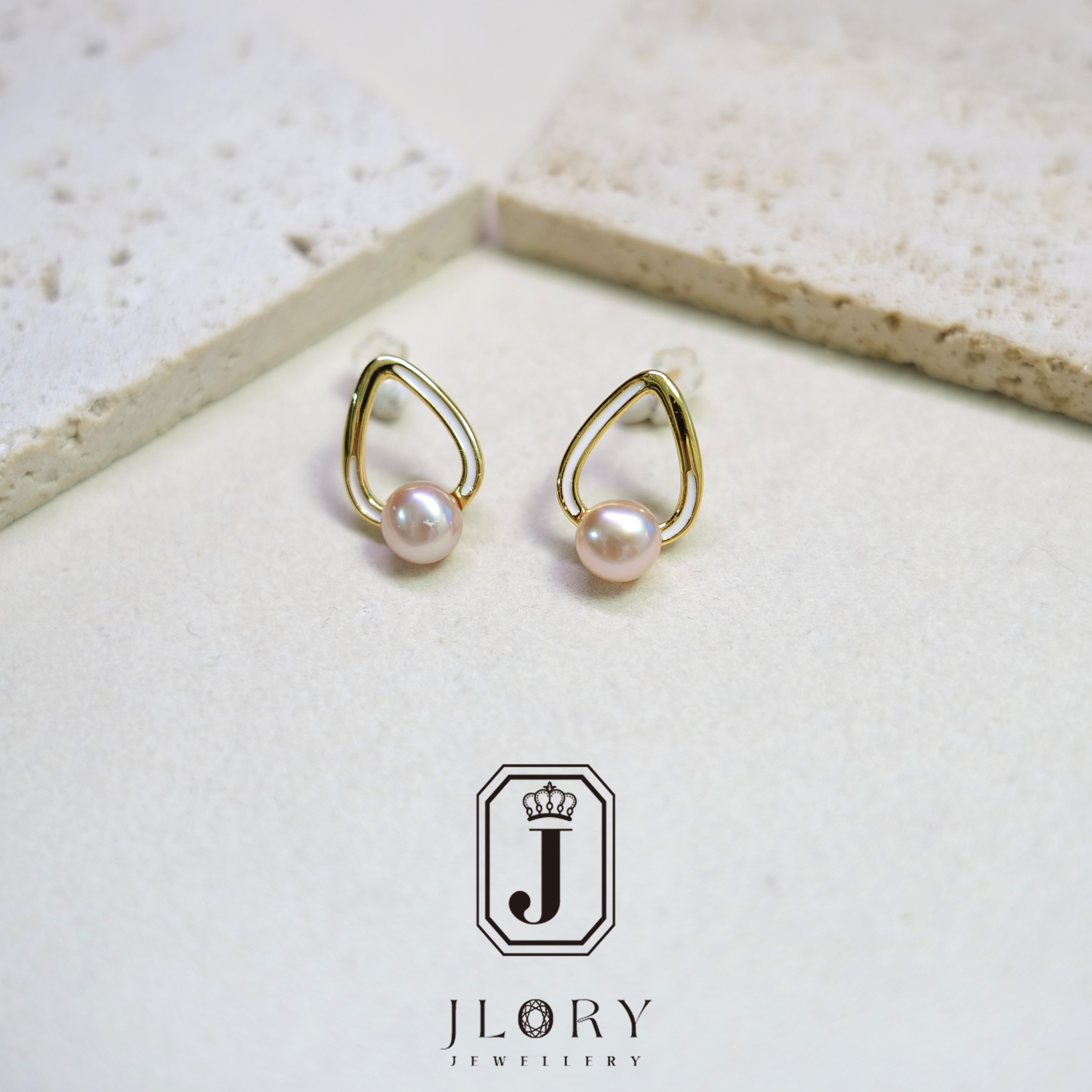 Cu 天然淡水耳饰  福利品 067