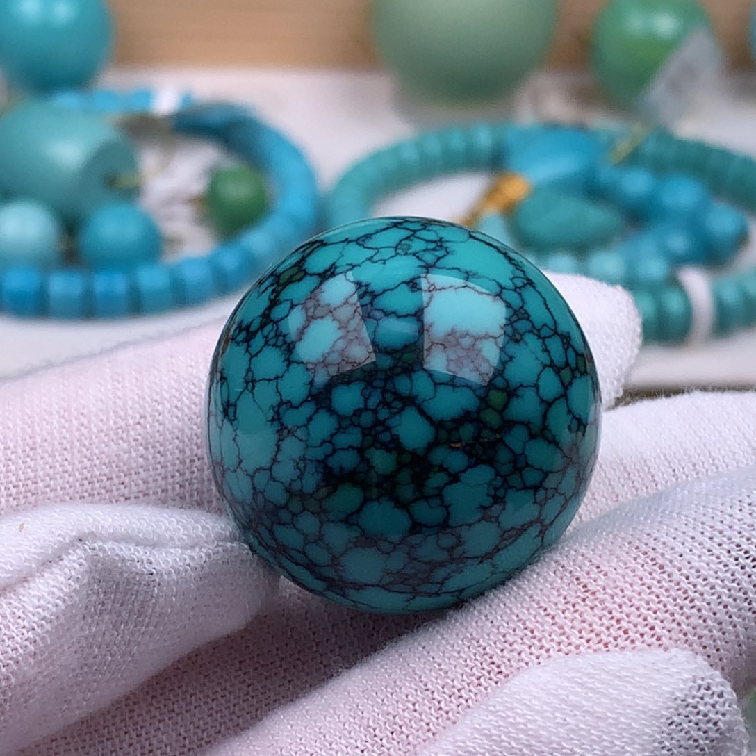 未镶嵌绿松石珠宝奇石26.6毫米