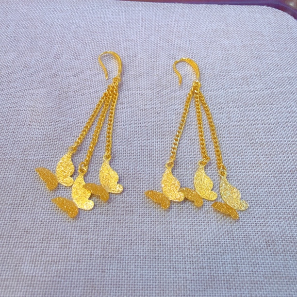 铜合金亚克力耳饰 原创设计瑞丽风民族风欧美风耳环百搭气质长款