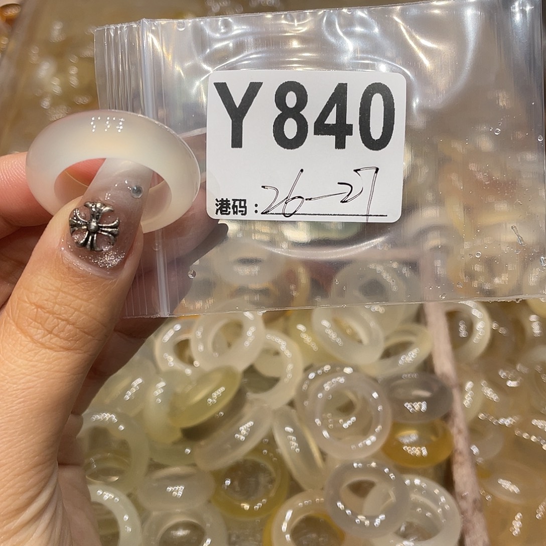 玛瑙/玉髓未镶嵌戒指840