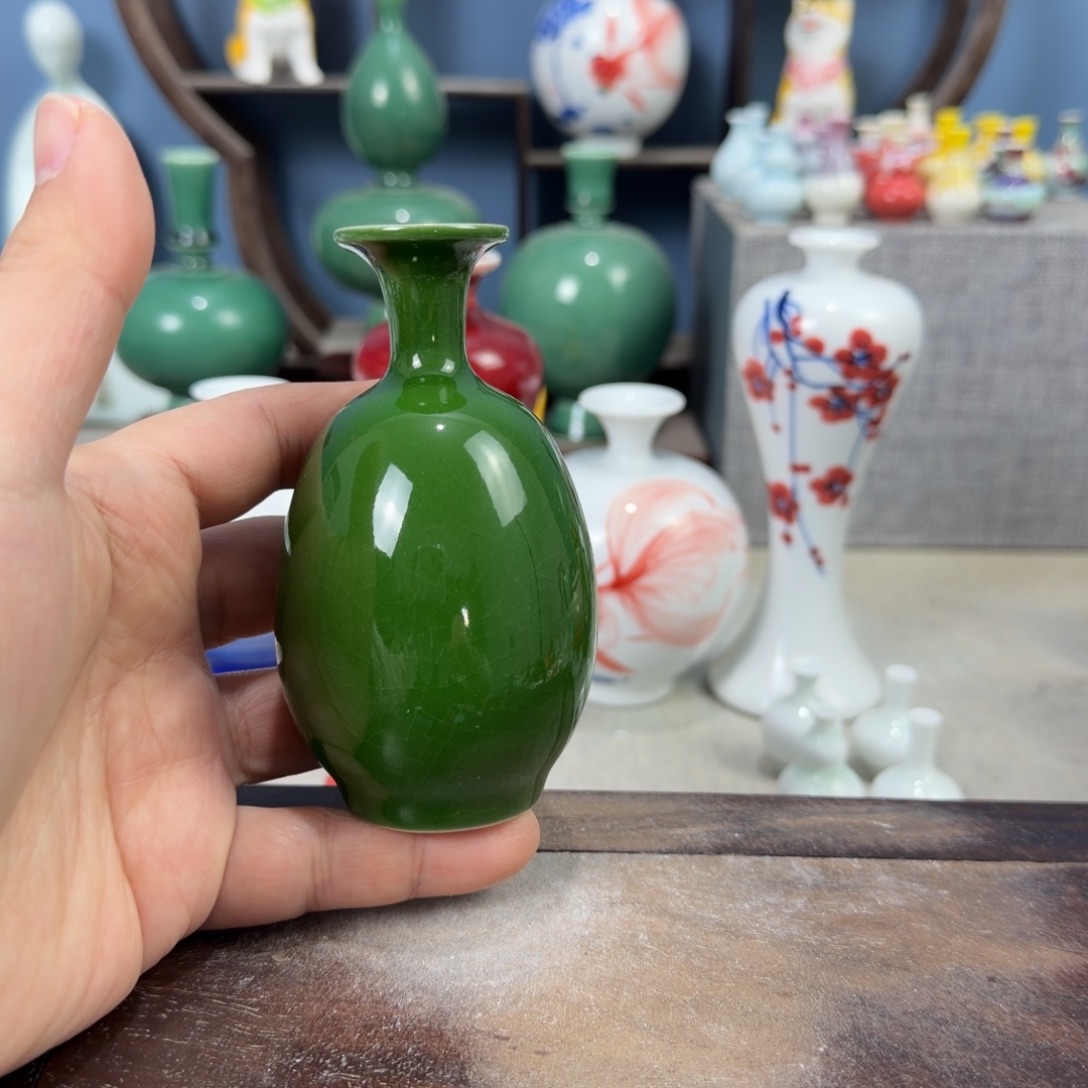 陶瓷手工小花器摆件