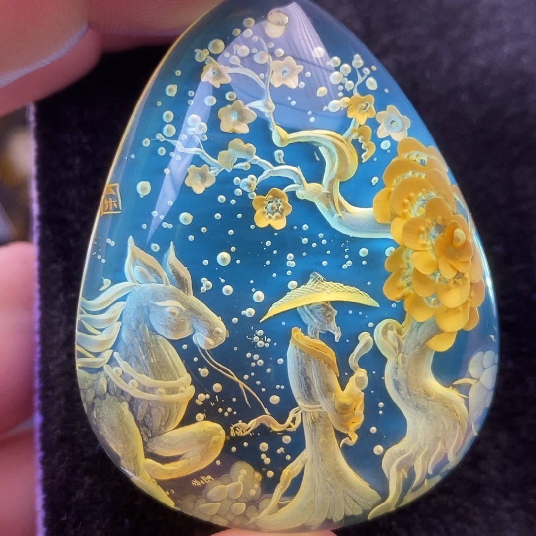 金珀未镶嵌吊坠(不含链)