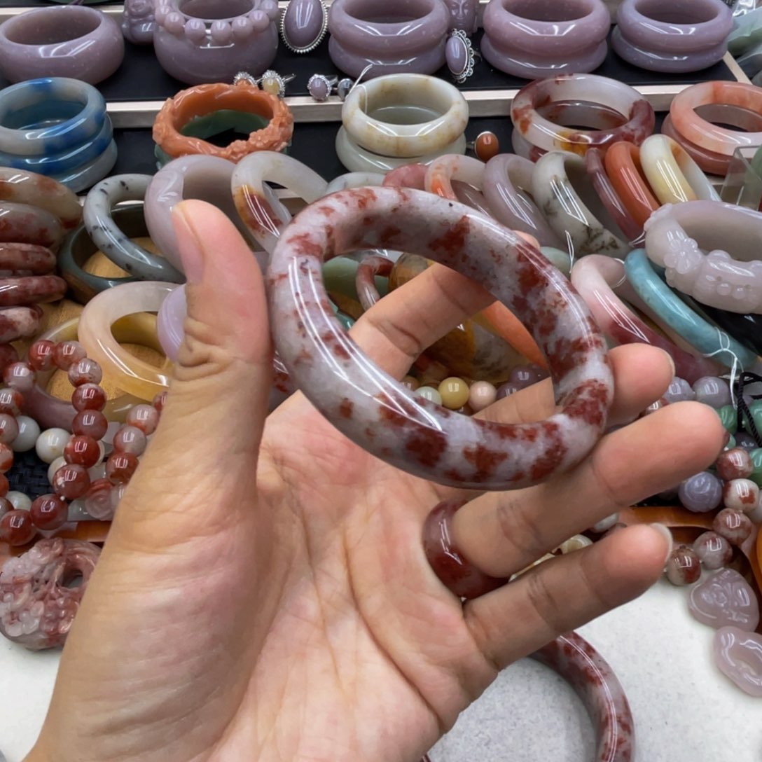 石英岩玉圈口54未镶嵌用****6