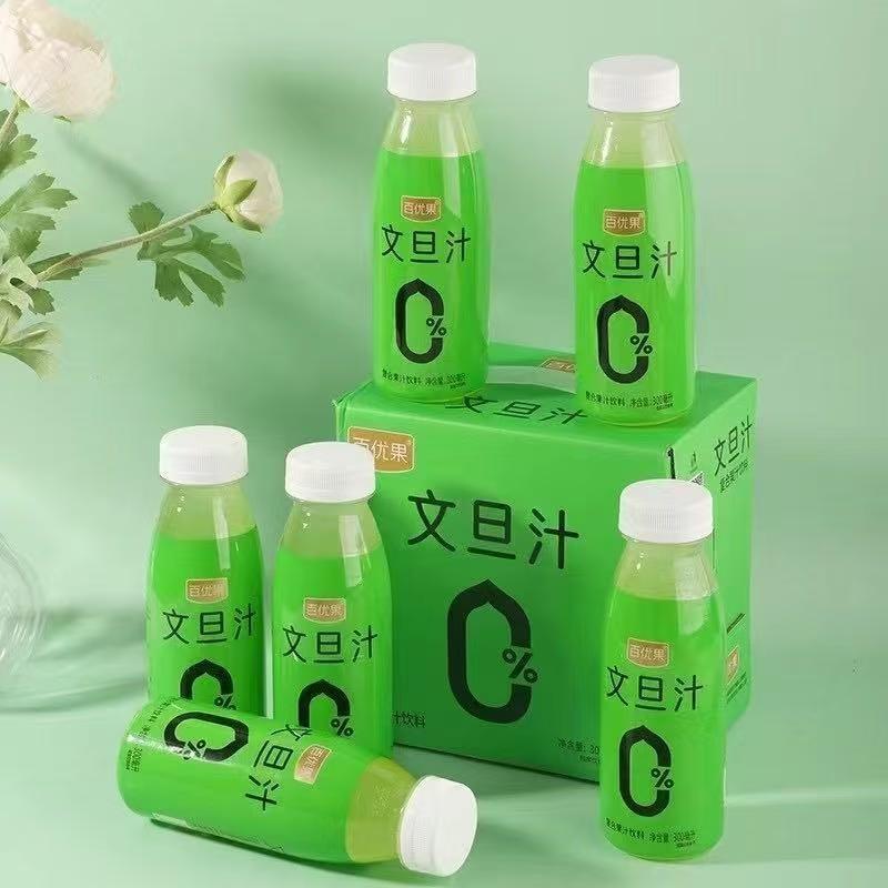 百优果文旦汁复合果汁西芹饮料啤酒夏季清爽解腻果蔬汁饮品正宗