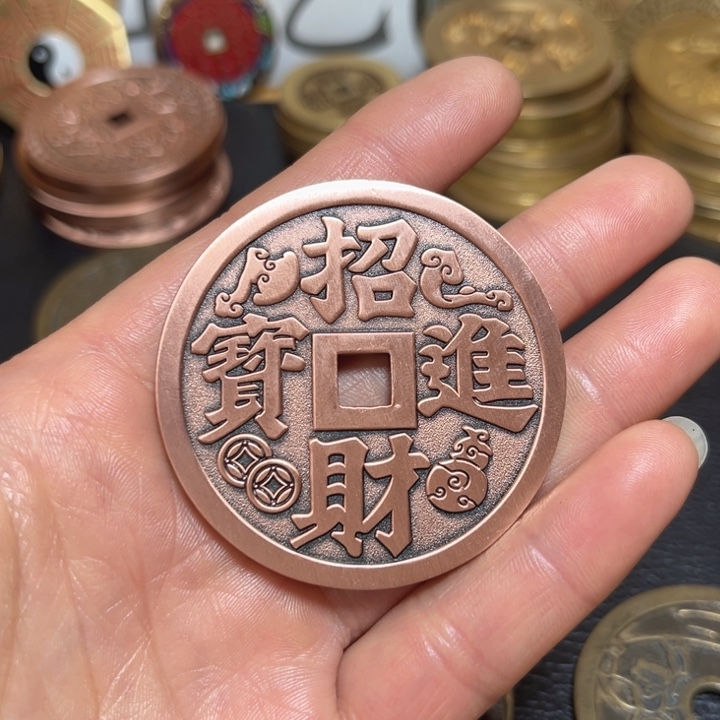 大***虎铜现代工艺文创钱币01
