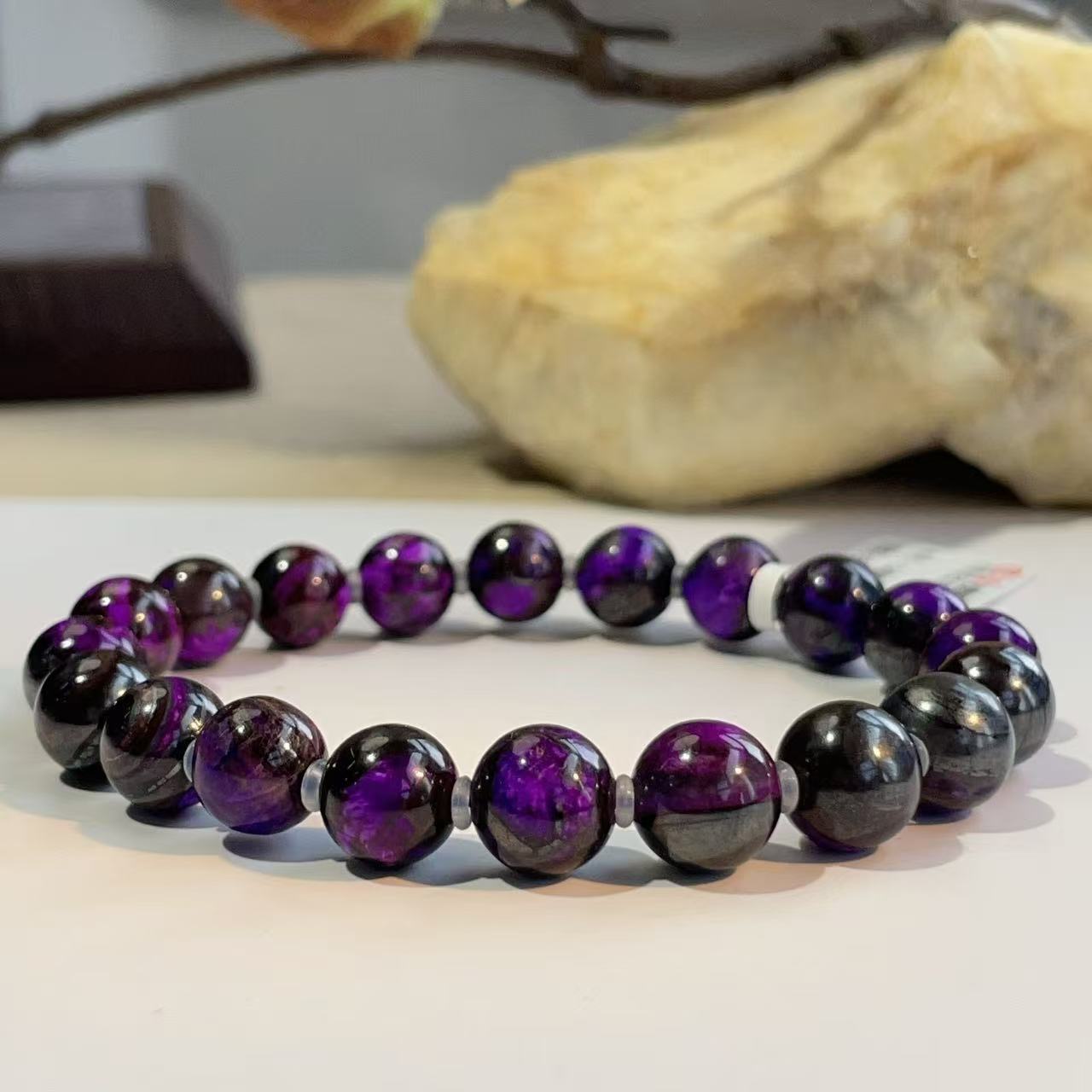 舒俱来丝绒皇家紫手串/8mm+/AZB3410