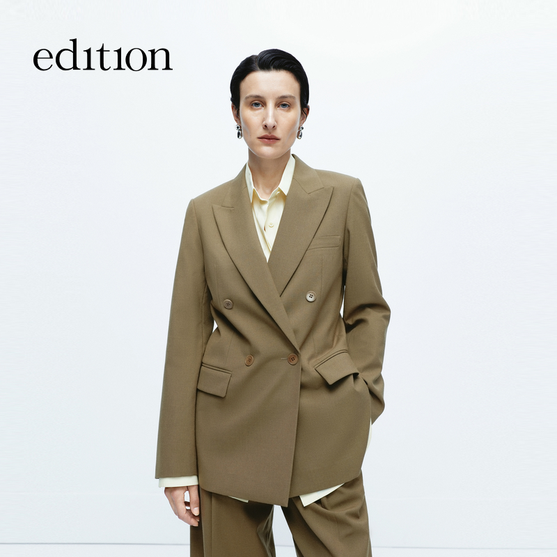 【达人专享】edition绵羊毛精纺女绅士西装#EBD4BLA012