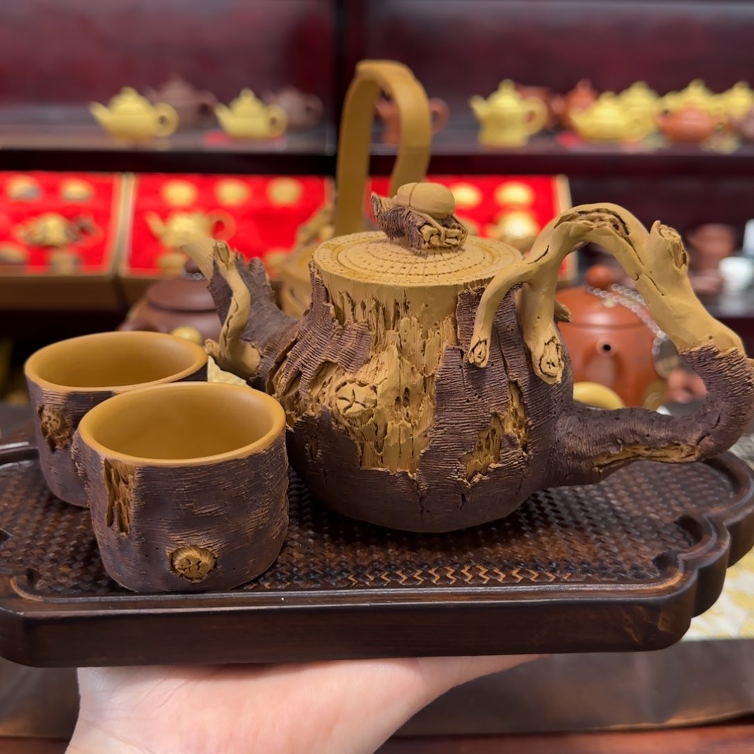 【闪购商品】紫砂茶壶金蝉报喜