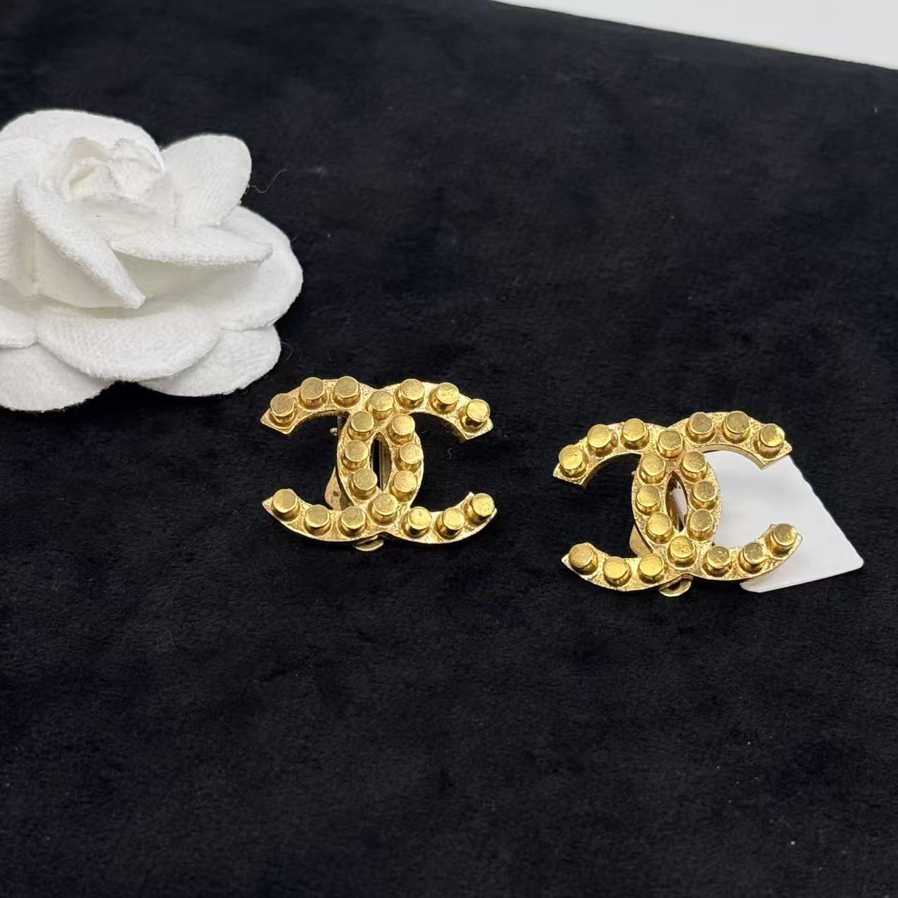 95新 Chanel/香奈儿 香奈儿双c积木耳夹