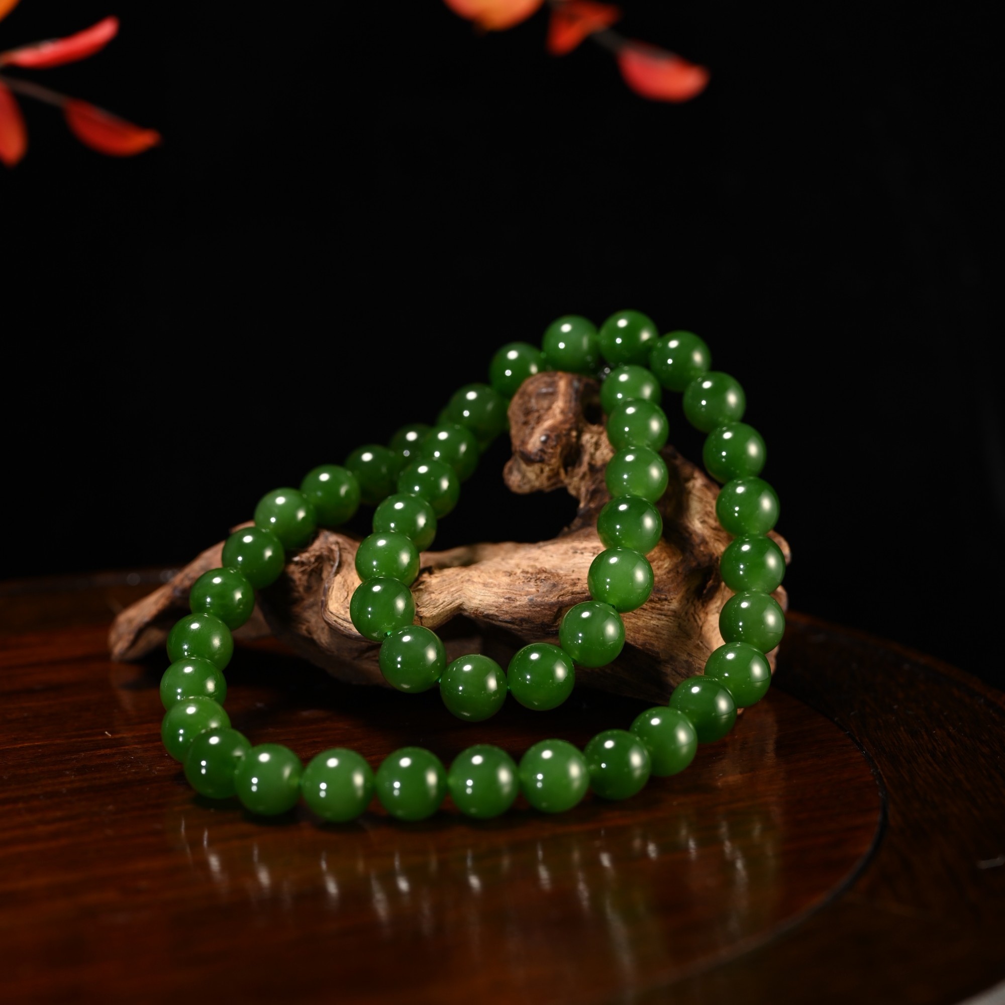 Lot8829和田玉碧玉项链/杭拍