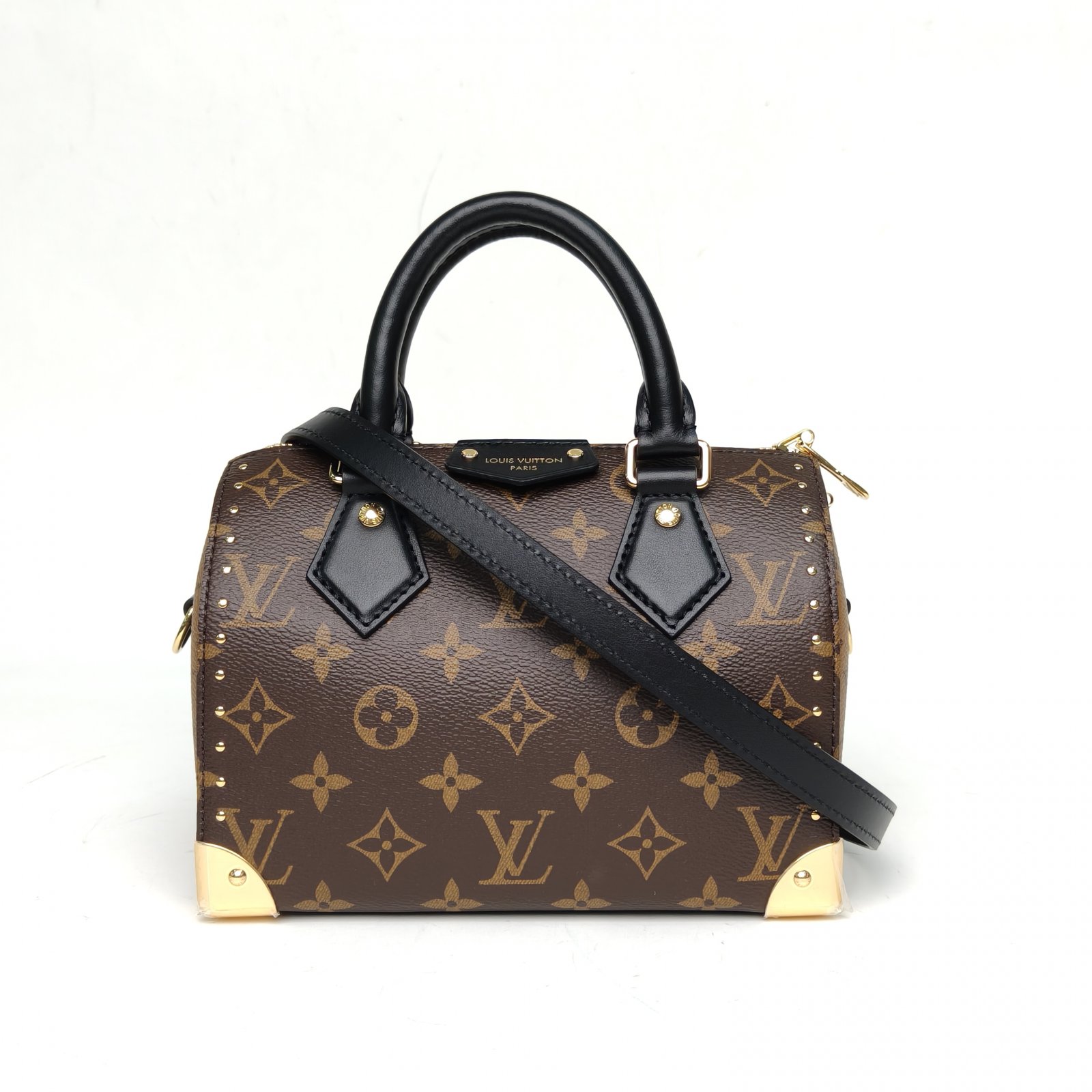 99新 LouisVuitton/路易威登 小花Jerry活动Speedy trunk20铆钉包