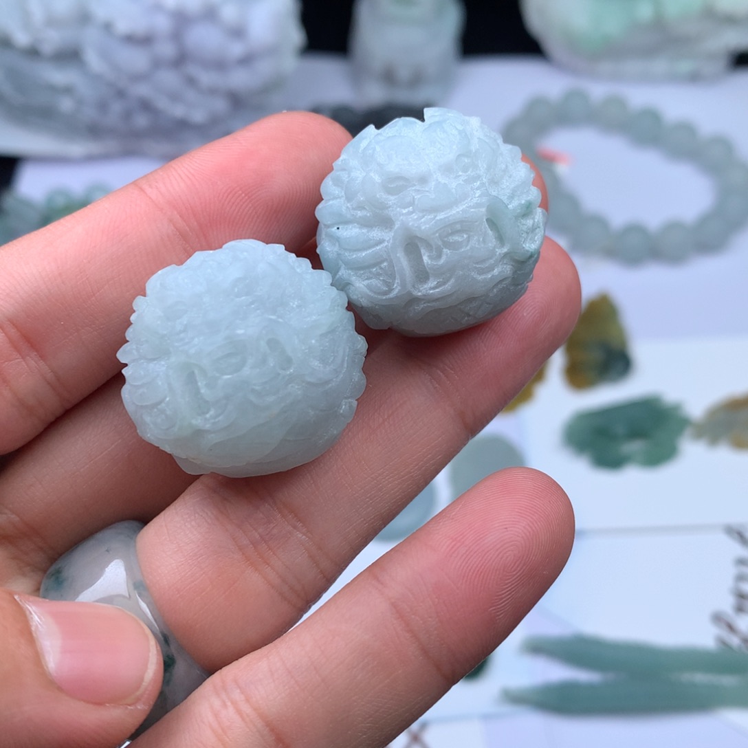 定制翡翠未镶嵌G****Z龙珠