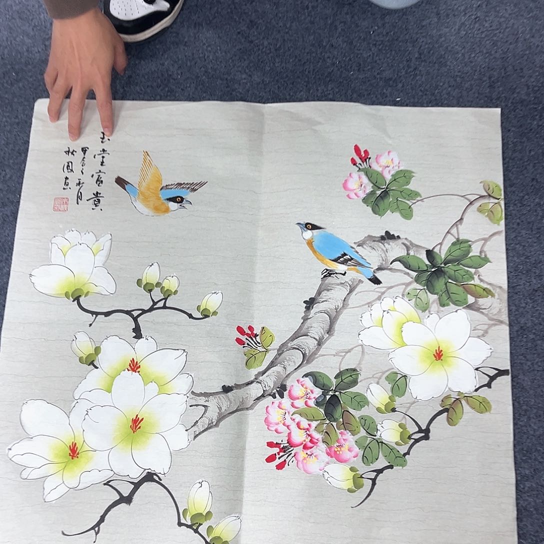 国画宣纸国画纯手绘作品