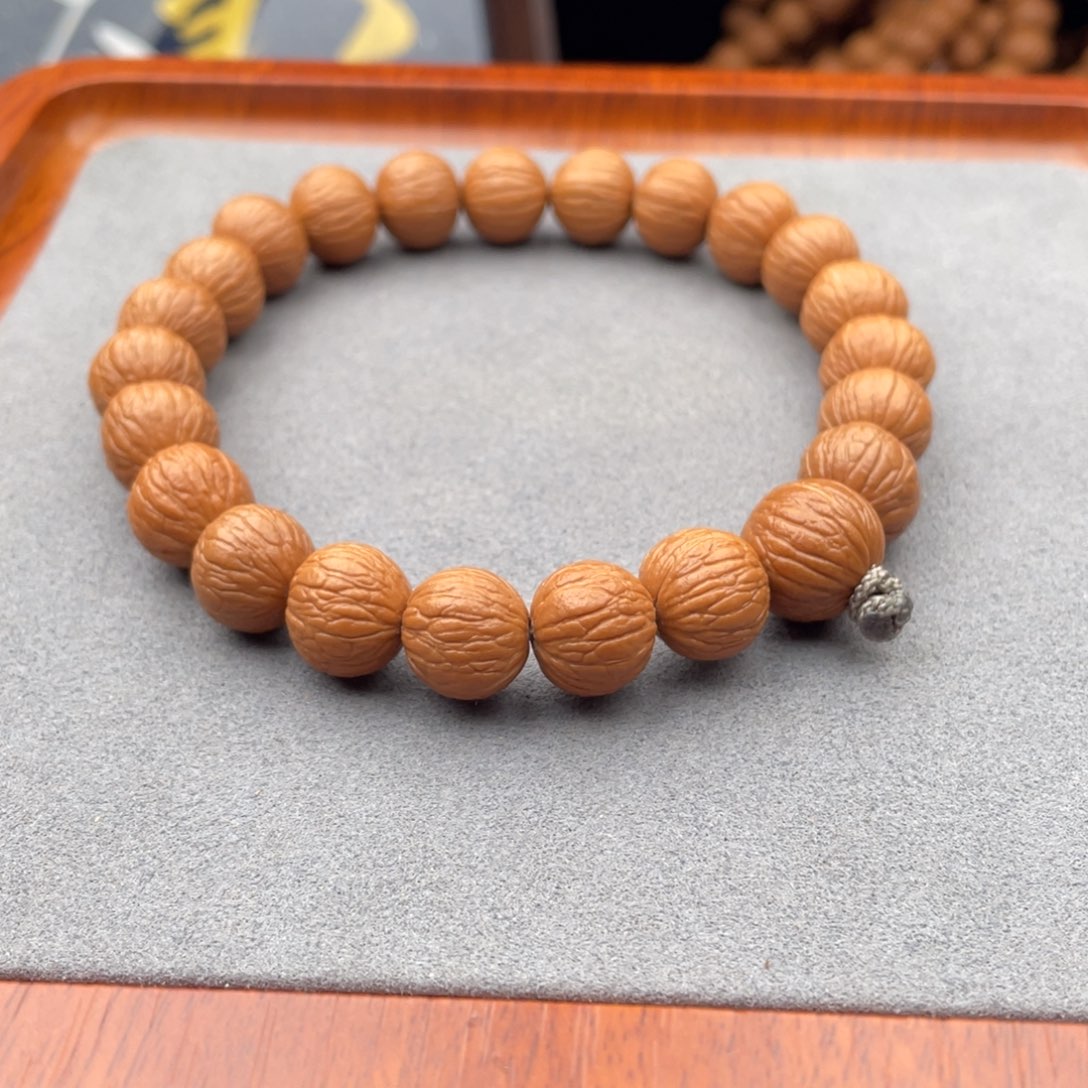 猴头核桃手串凤羽12+全品无瑕手持