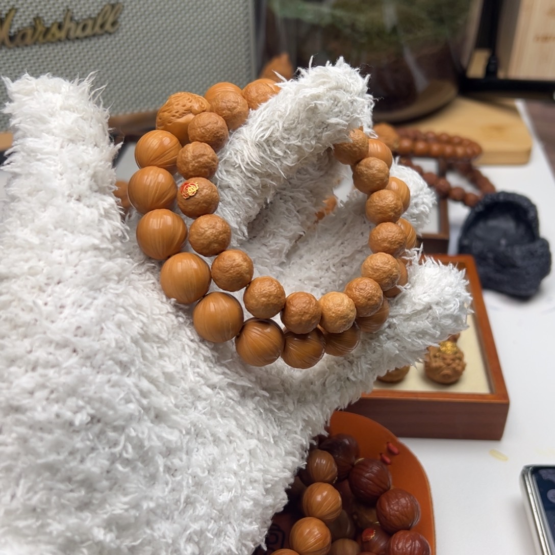 别***动吊坠猴头核桃锦睿纯手工雕刻手串