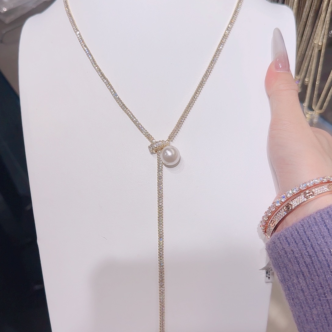 锆石铜合金925银项链