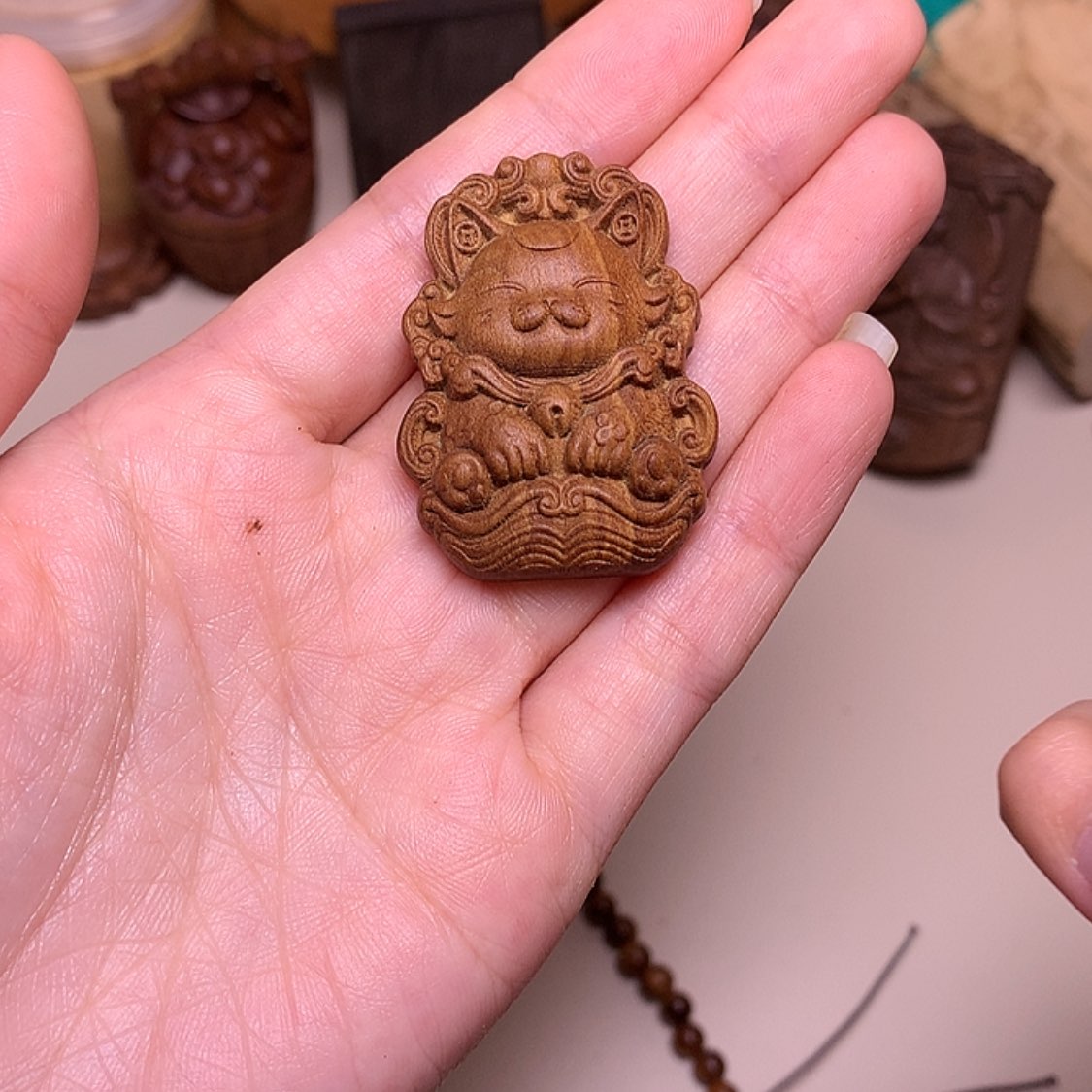 【闪购商品】檀香木手串/手链檀香招财猫