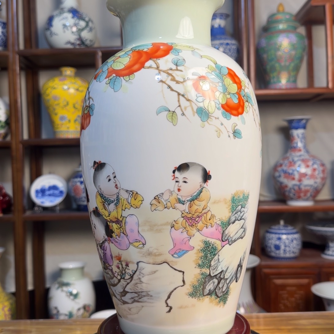 瓶高度约36厘米肚径20厘米