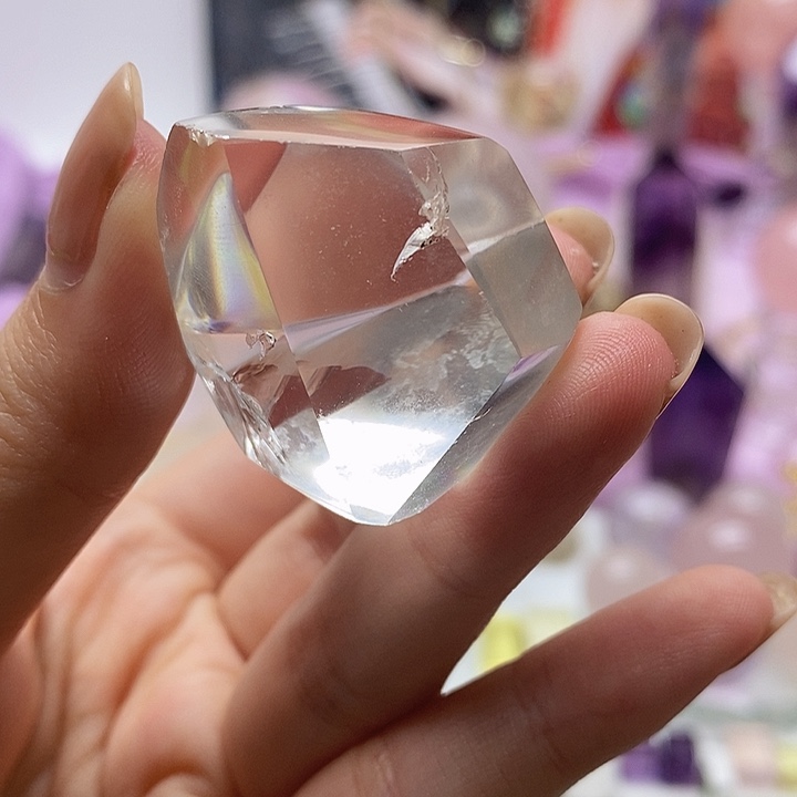 未镶嵌摆件水晶3白水晶随形