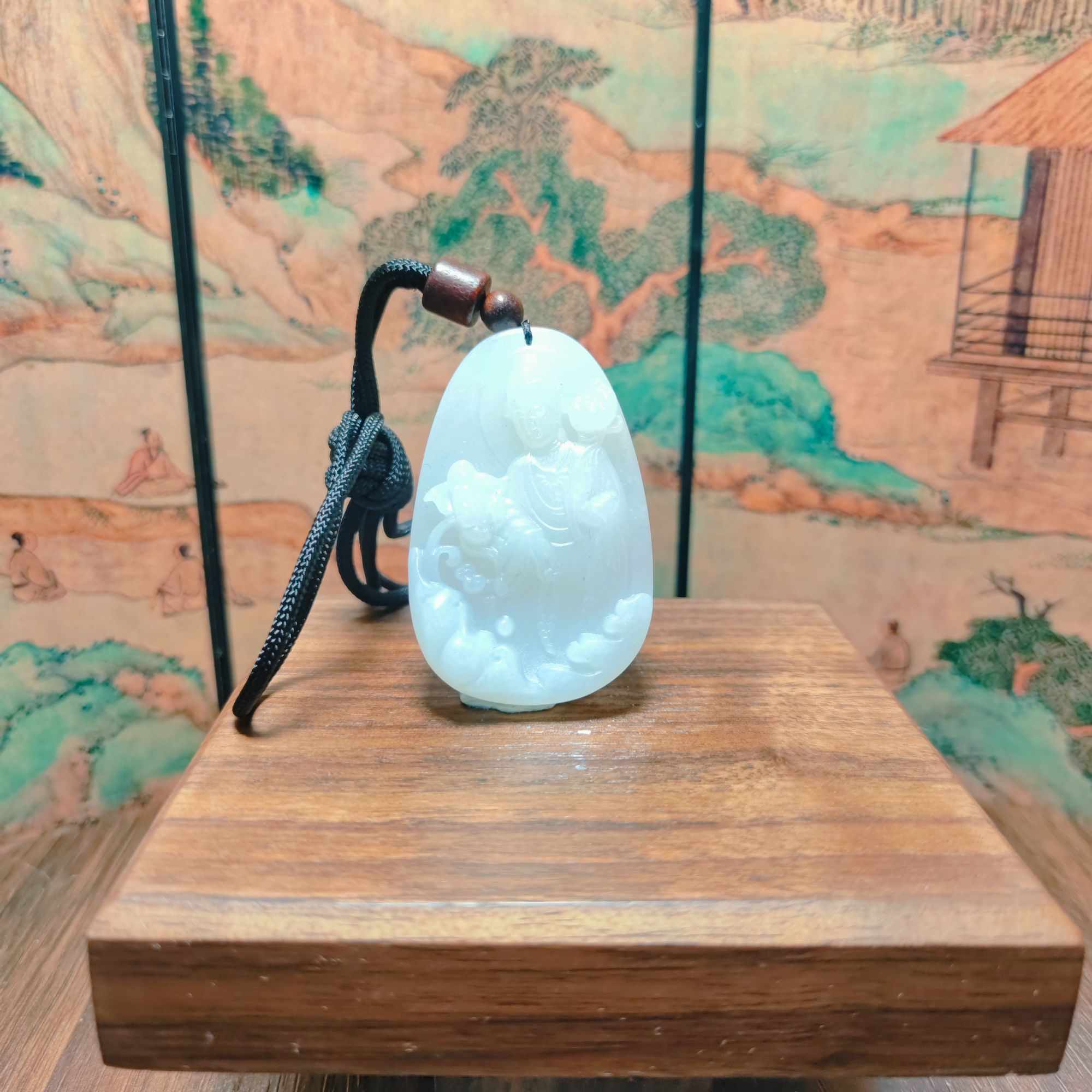 Z和田玉观音吊坠0354