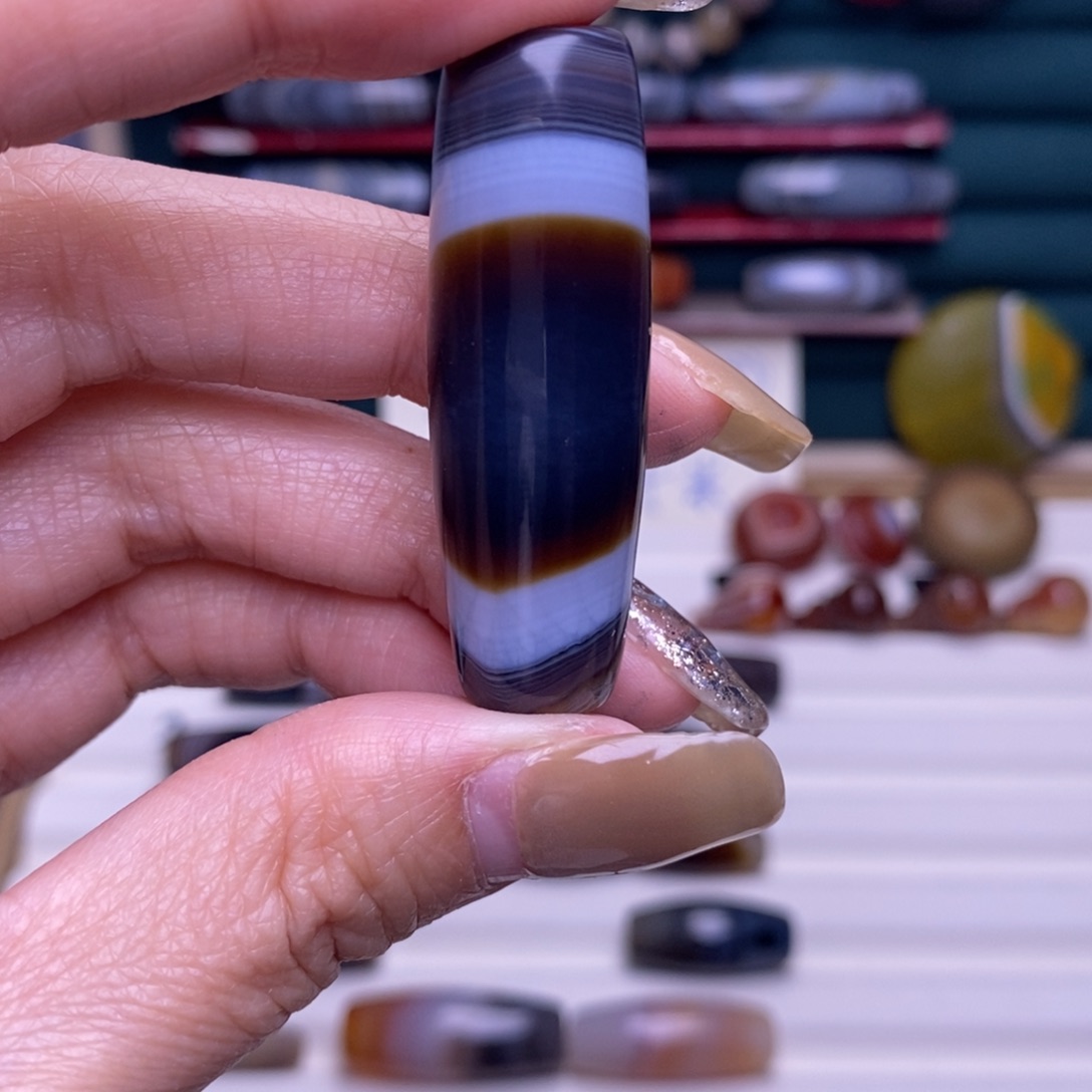 橙***子玛瑙/玉髓合金颈饰