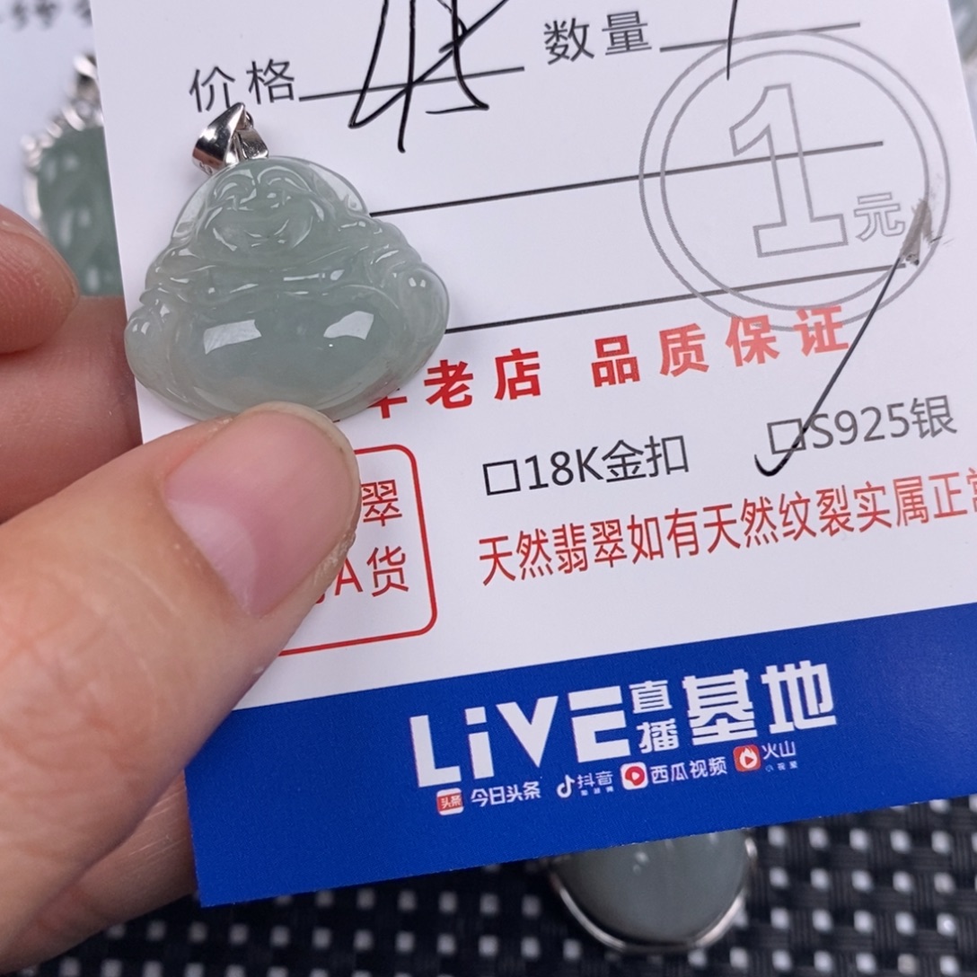 翡翠银S925镶嵌颈饰