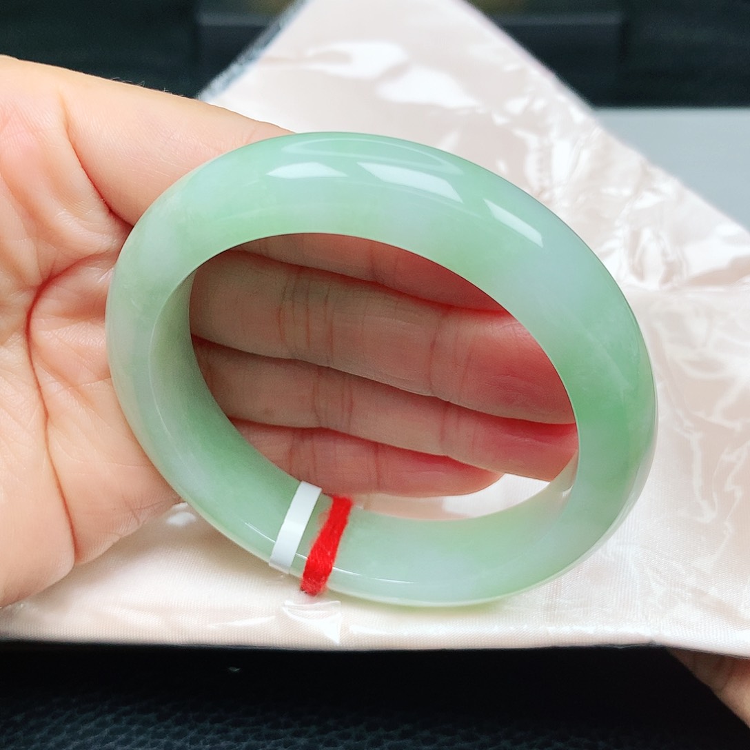 未镶嵌手镯翡翠冰甜绿4