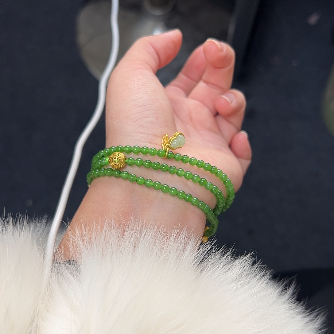 和田玉未镶嵌手链