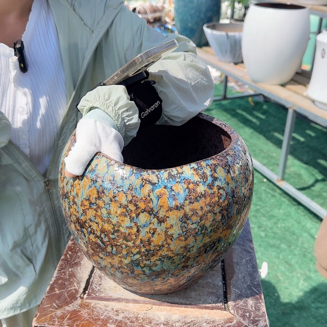 紫砂花盆王嫂花盆0704-137高23口21