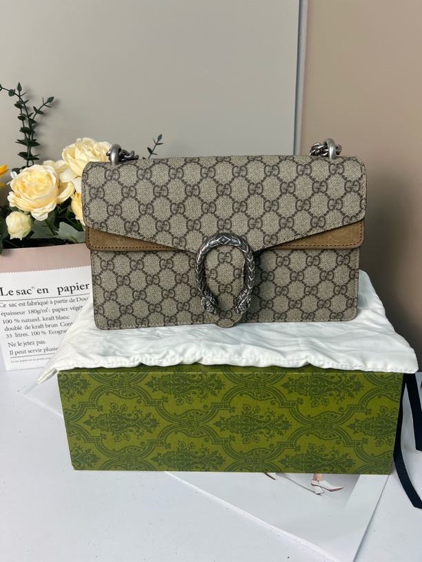 95新 GUCCI/古驰 古驰酒神大号单肩斜挎