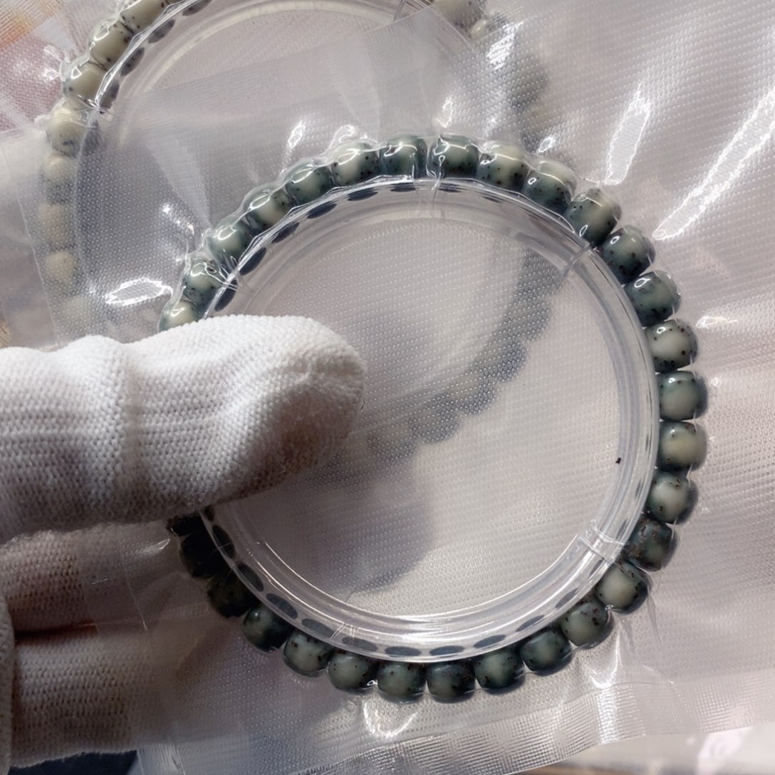 星月菩提吊坠石玉河豚单圈7