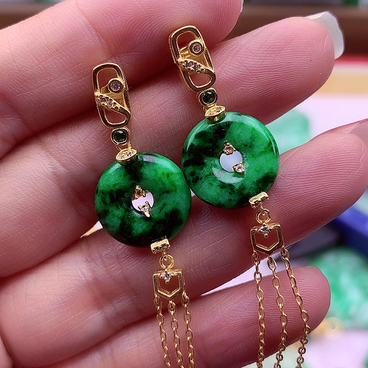 翡翠颈饰银S925镶嵌翡翠